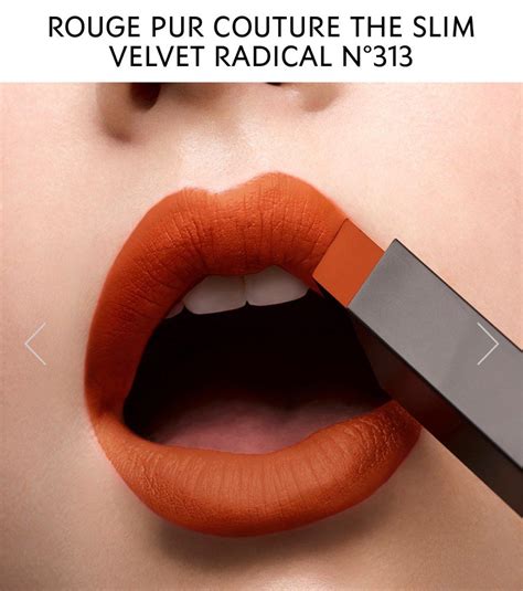 ysl the slim velvet radical 313|ysl irreverent cinnamon lipstick.